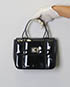 Bolso Mano Vintage, 50&euro;, Negro, Cuero - Charol, Vista frontal
